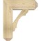 Ekena Millwork Olympic Craftsman Rough Sawn Bracket w/ Offset Brace, Douglas Fir, 8"W x 22"D x 26"H BKT0806X22X26OLY04RDF - alternate 2
